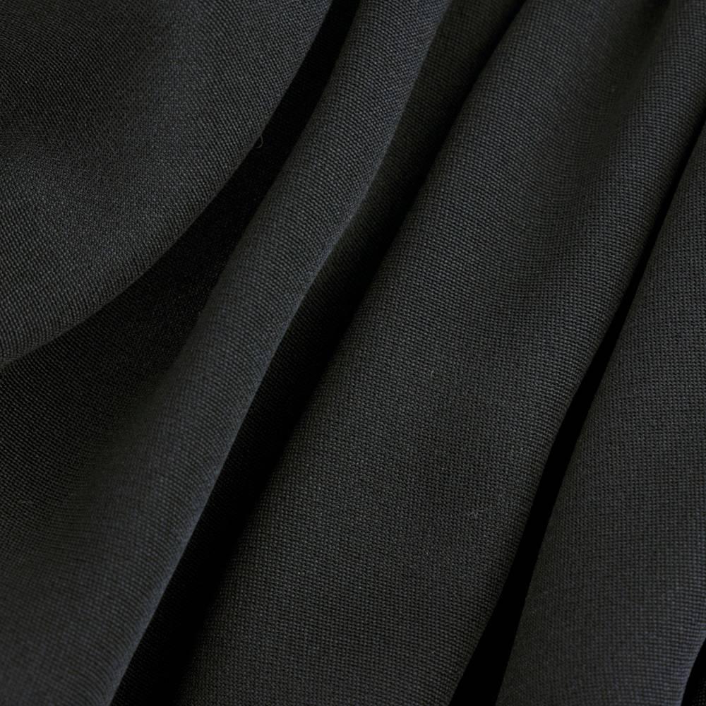 70s Galanos Black Silk Halter Gown For Sale 3