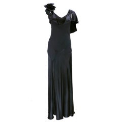 John Galliano Black Femme Fatale Gown John Galliano Black Femme Fatale Gown