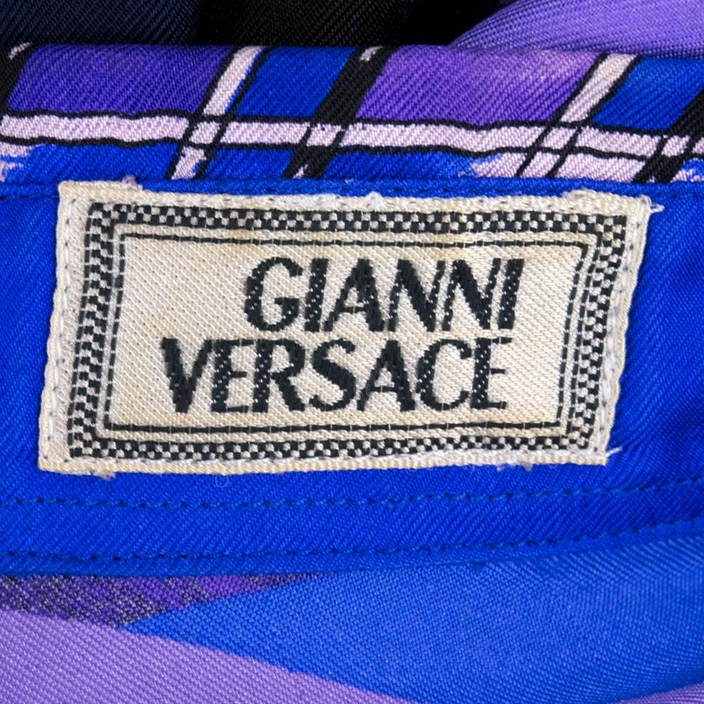 Women's or Men's 80s Lifetime Gianni Versace Silk Fashion Print Oversized Shirt