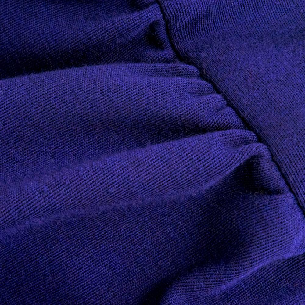 70s Saint Laurent Purple Oversized Wool Cocoon Jacket For Sale 1