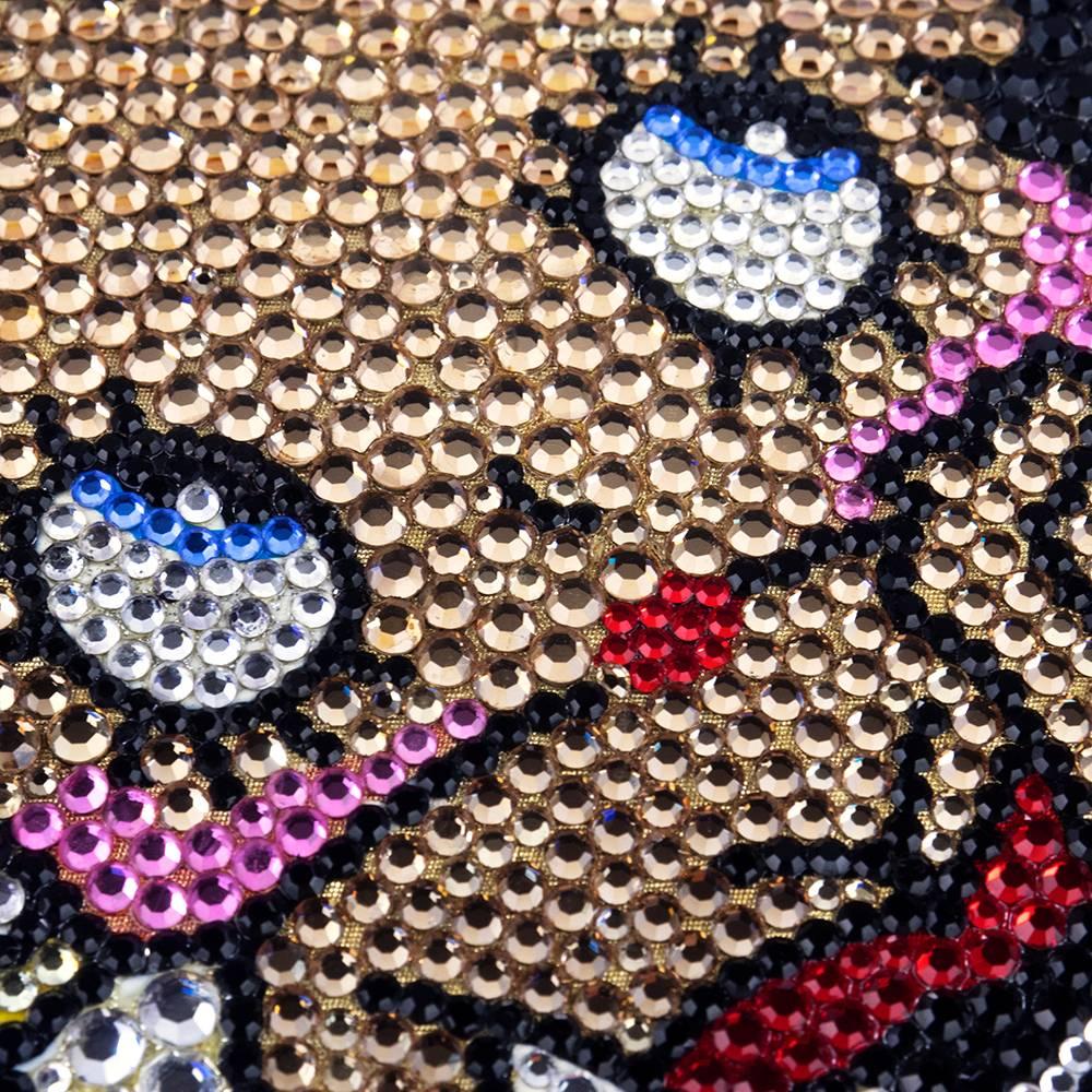 Black 90s Limited Edition Katherine Baumann Betty Boop Crystal Encrusted Minaudiere For Sale