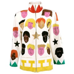 Vintage Jean Charles de Castelbajac Face Applique Jacket, 1980s 