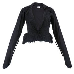 2004 Junya Watanabe for Comme des Garcons Black Deconstructed Jacket