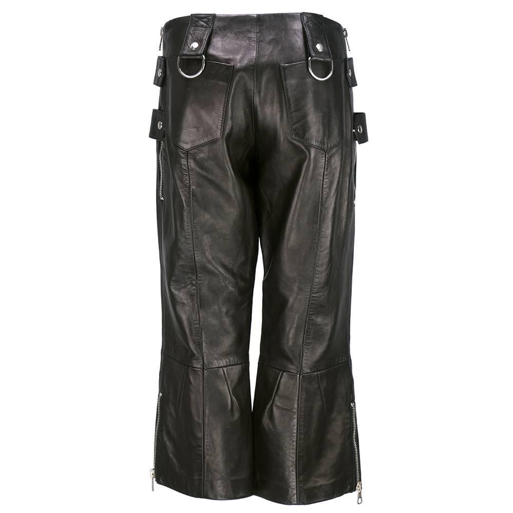 leather rock pants