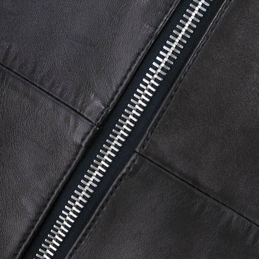 Women's or Men's Dolce and Gabbana Black Leather Cropped Biker/Punk Rock Pants