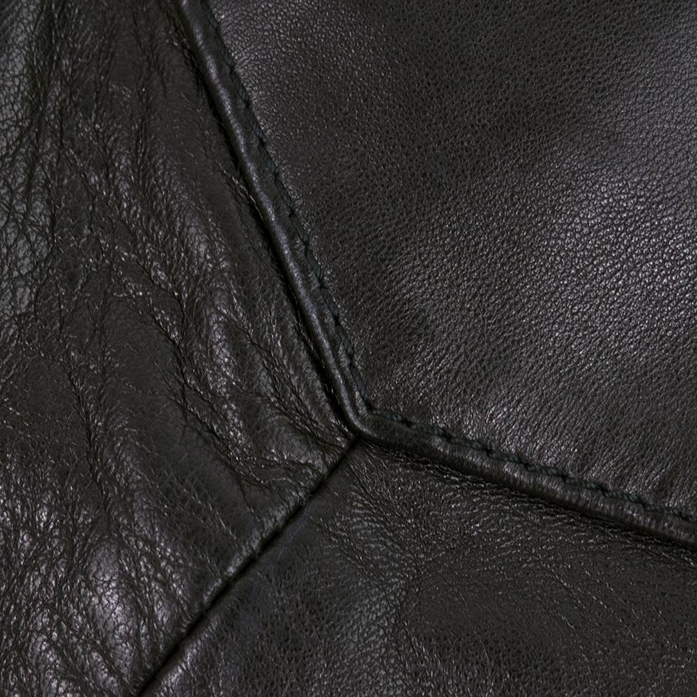 Dolce and Gabbana Black Leather Cropped Biker/Punk Rock Pants 1