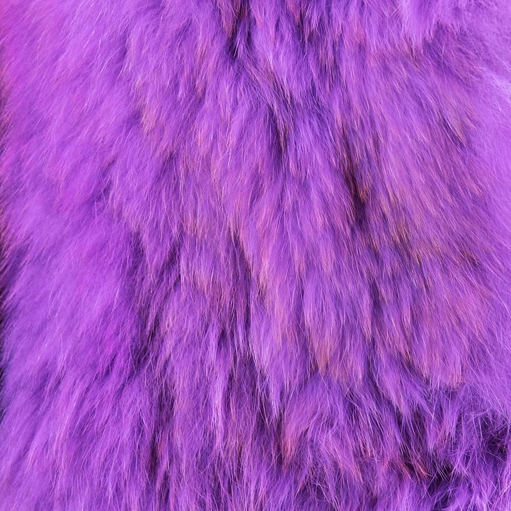 Women's or Men's 90s Purple  Fox  Chubbie Jacket For Sale
