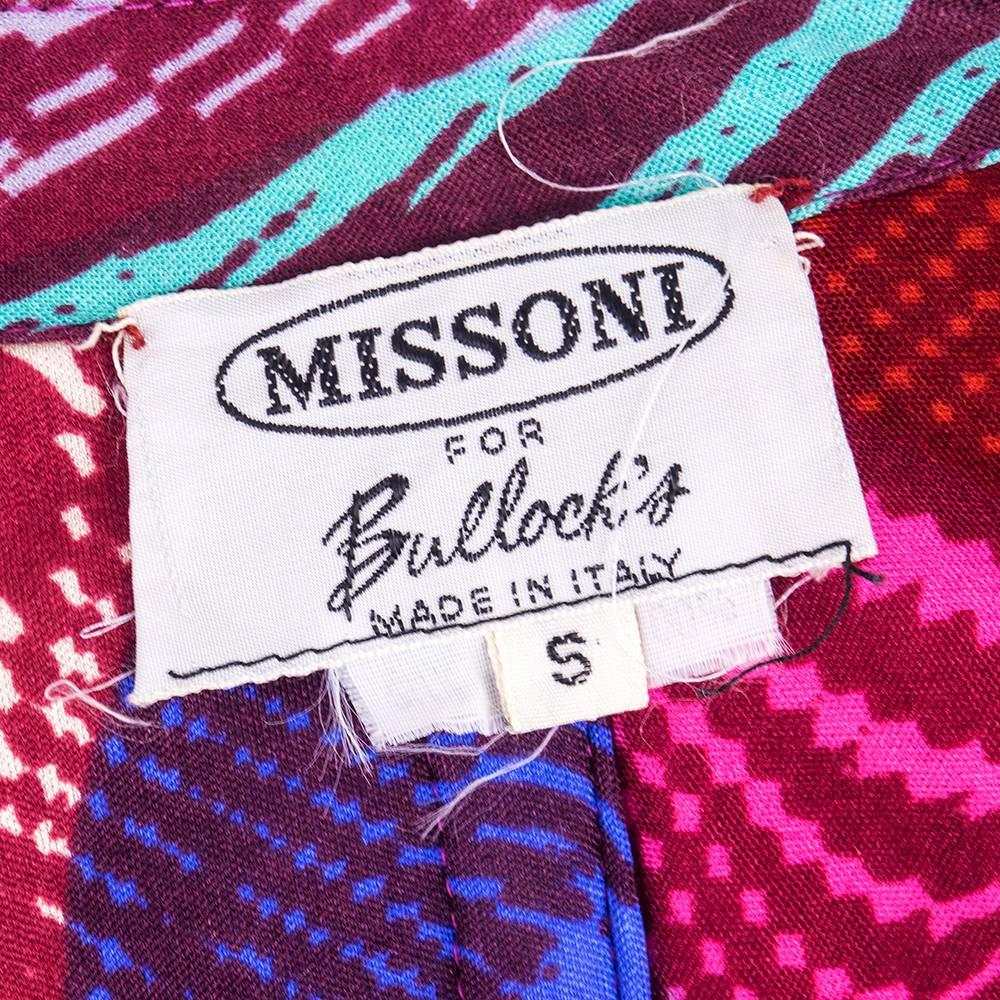 80s Missoni Silk Jersey Quilted Jacket In Good Condition For Sale In Los Angeles, CA