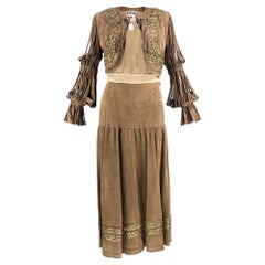 90s Moschino Buttery Soft Suede Western Ensemble