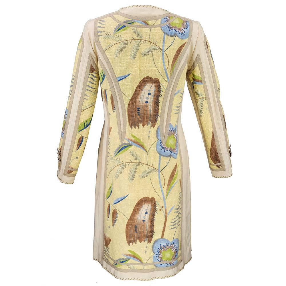 moschino floral coat