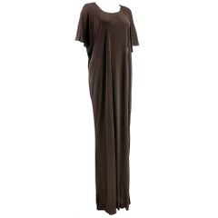 70s YSL Brown Jersey Caftan