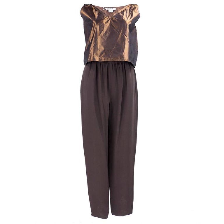 80s Zoran Brown Evening Ensemble For Sale at 1stDibs