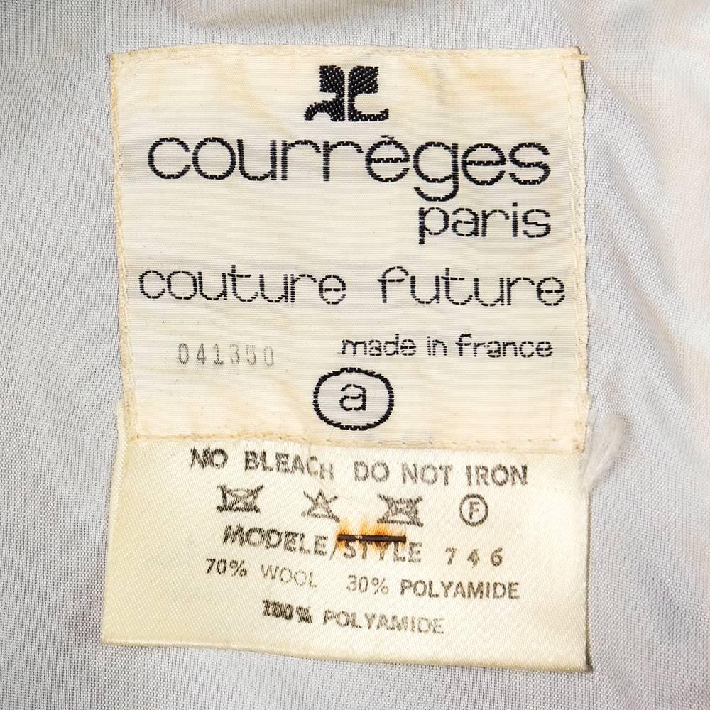 Women's 70s Courreges Couture Future Black A Line Dress For Sale