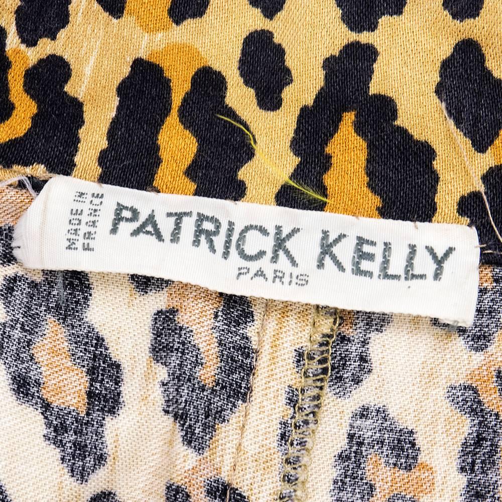 The Best 80s Patrick Kelly Leopard Print Oversized Belted Jumpsuit In Excellent Condition For Sale In Los Angeles, CA