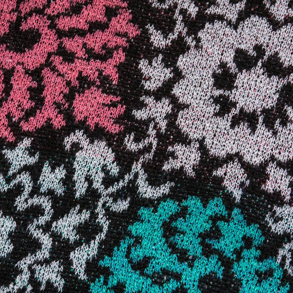 80s Missoni Wild Floral Print Knit Ensemble For Sale 2
