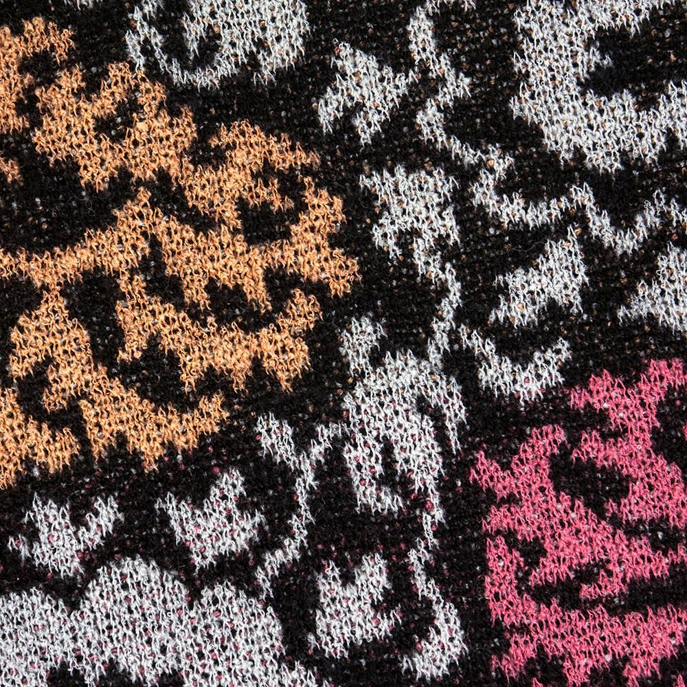 80s Missoni Wild Floral Print Knit Ensemble For Sale 3