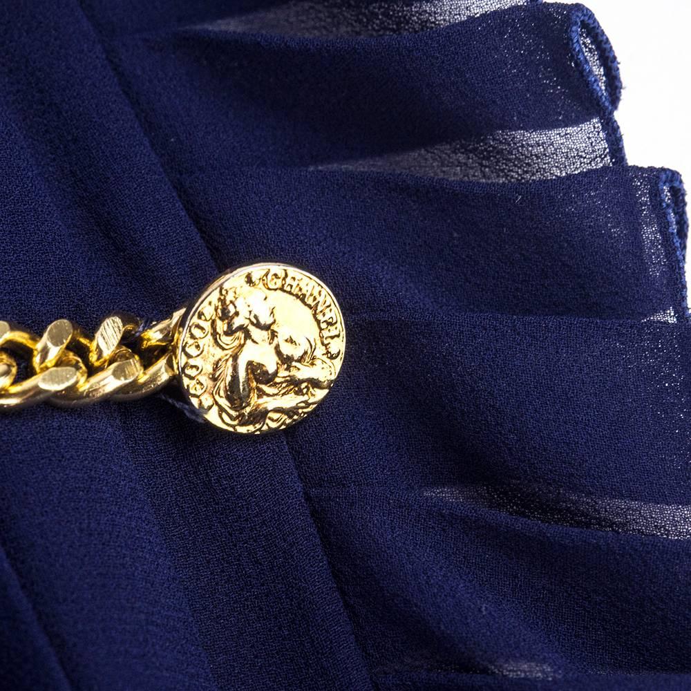 chanel dress gold chain