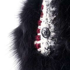 Chanel 1990s Chic Crochet and Fur Winter Earmuffs