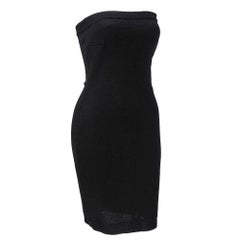 80s Patrick Kelly Black Knit Tube Dress