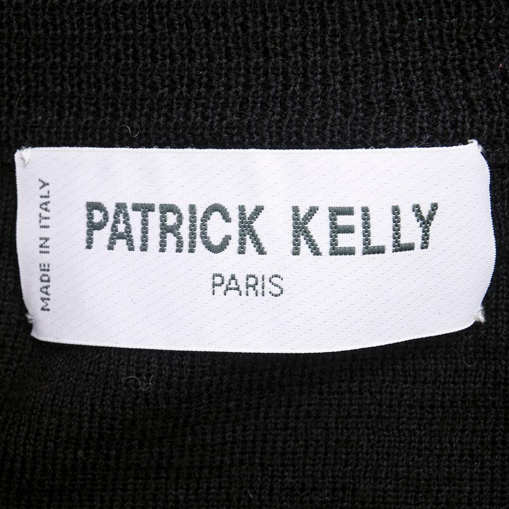 80s Patrick Kelly Black Knit Tube Dress In Excellent Condition For Sale In Los Angeles, CA