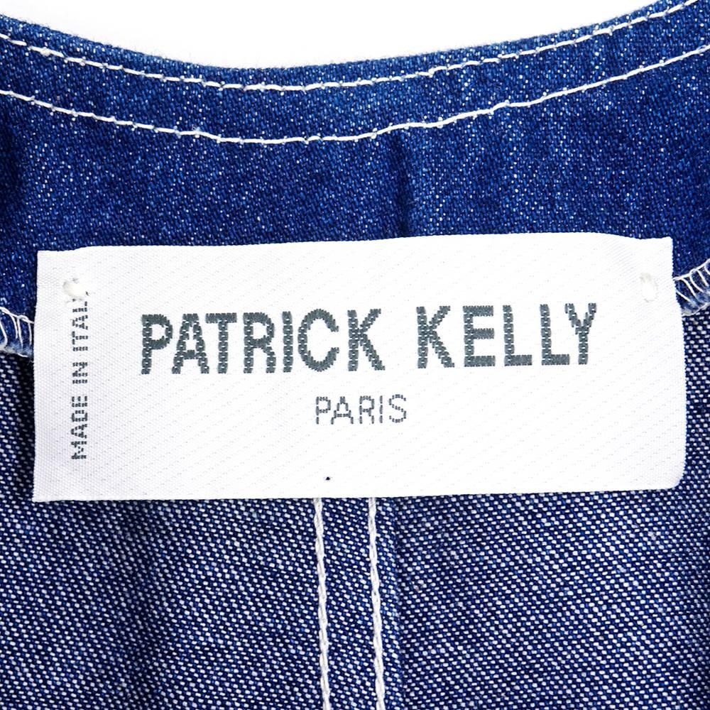 Patrick Kelly Denim Trapeze Top In New Condition In Los Angeles, CA