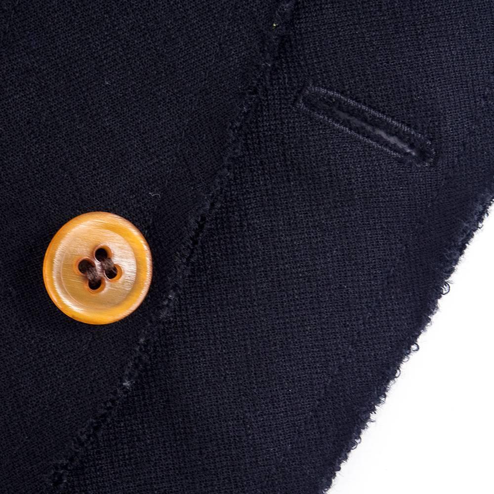 2000s Commes des Garcons Black Knit Full Circle Cardigan For Sale 1