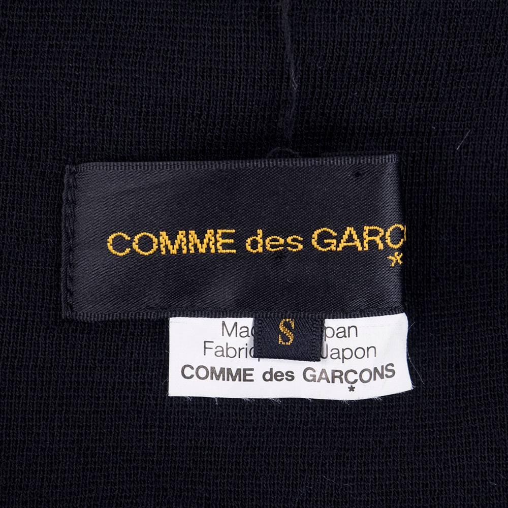 Women's 2000s Commes des Garcons Black Knit Full Circle Cardigan For Sale
