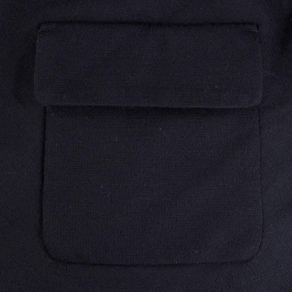 2000s Commes des Garcons Black Knit Full Circle Cardigan For Sale 2