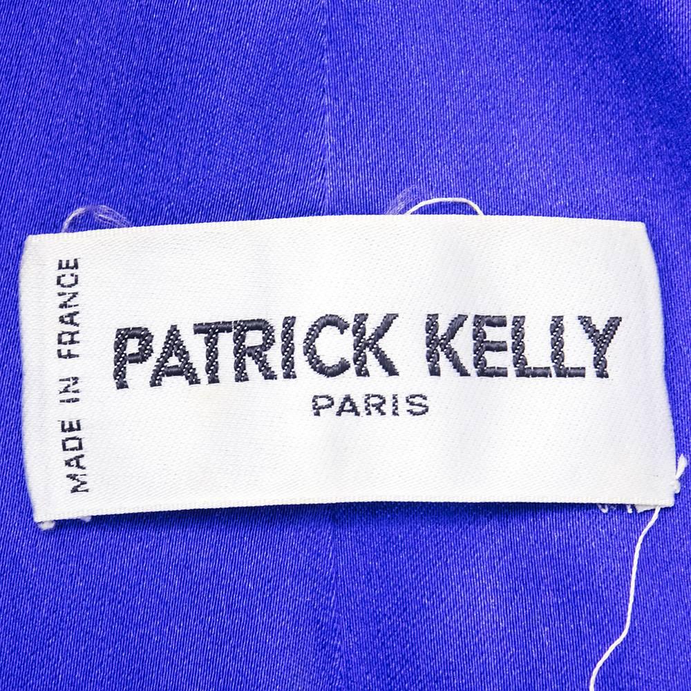 90s Patrick Kelly Purple and Black Lace Ensemble For Sale 1