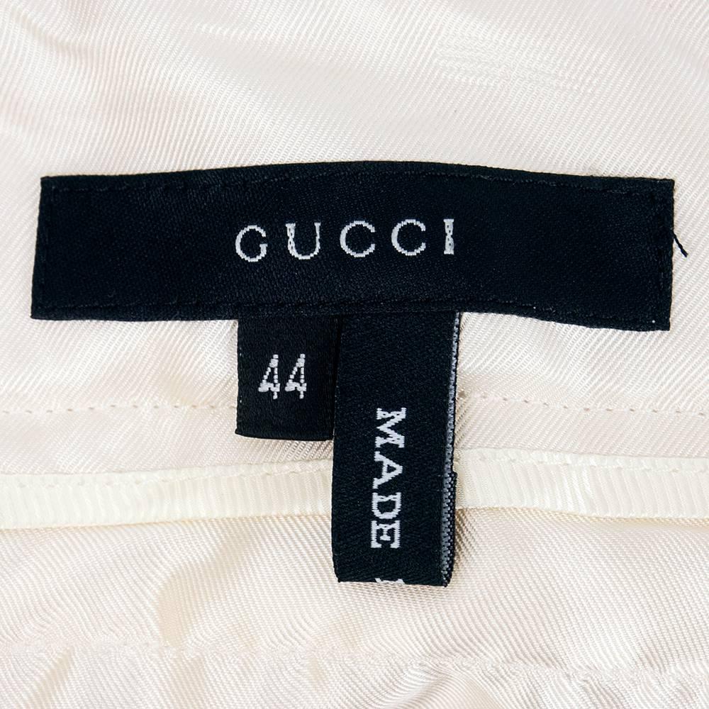 white silk cargo pants