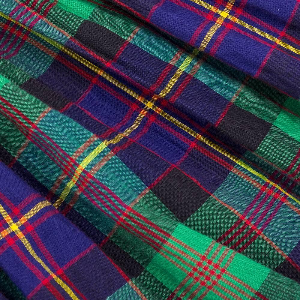 50s Claire McCardell Plaid Cotton Playsuit In Excellent Condition For Sale In Los Angeles, CA