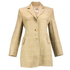 90s Hermes Wool Equestrian Style Blazer