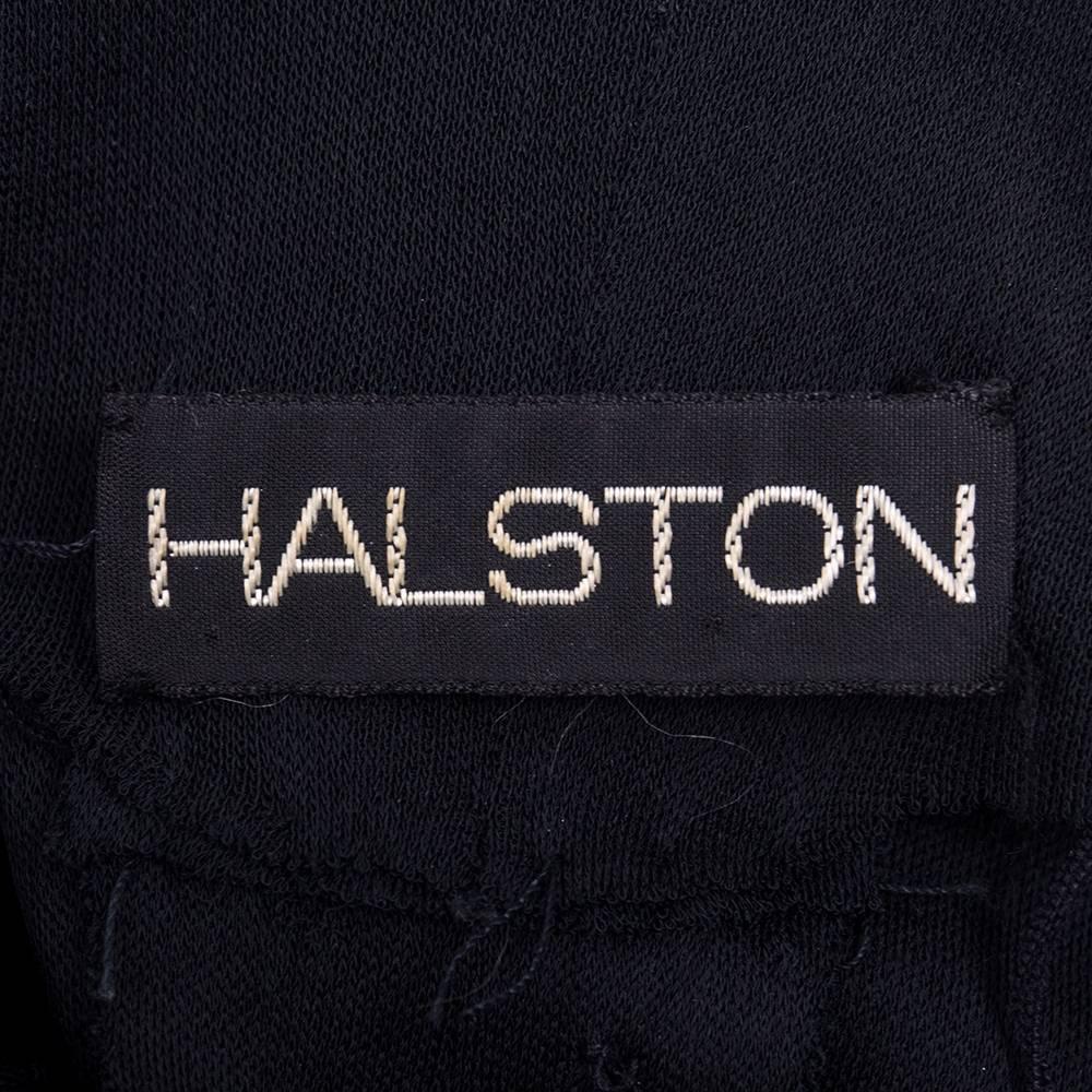 Halston 1980s Silk Jersey Tank Dress with Crystal Beading In Excellent Condition For Sale In Los Angeles, CA