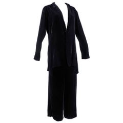 Yohji Yamamoto Black Velvet Ensemble