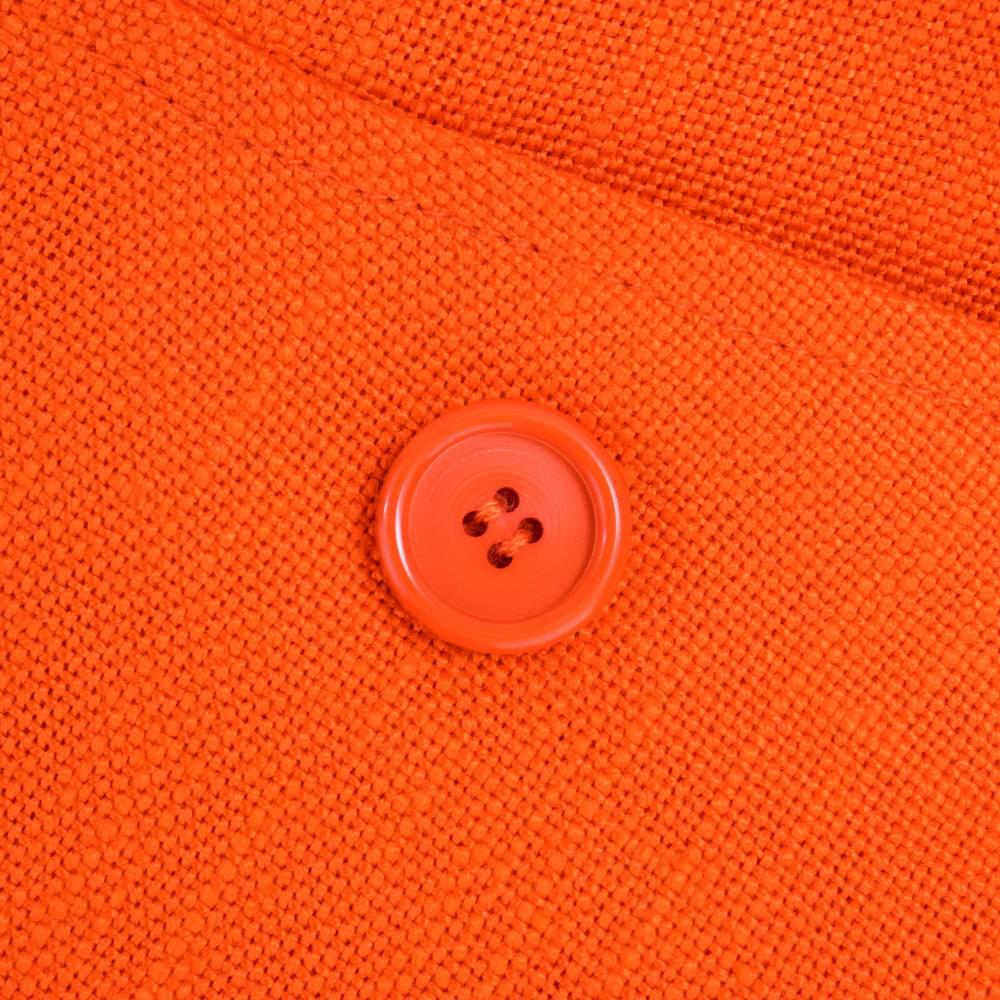 60s Courreges Hyperbole Orange Mod Linen Pant Suit 2