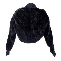 1990s Yohji Yamamoto Black Velvet Shrug