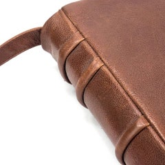 90s Paloma Picasso Oversized Brown Leather Book Purse