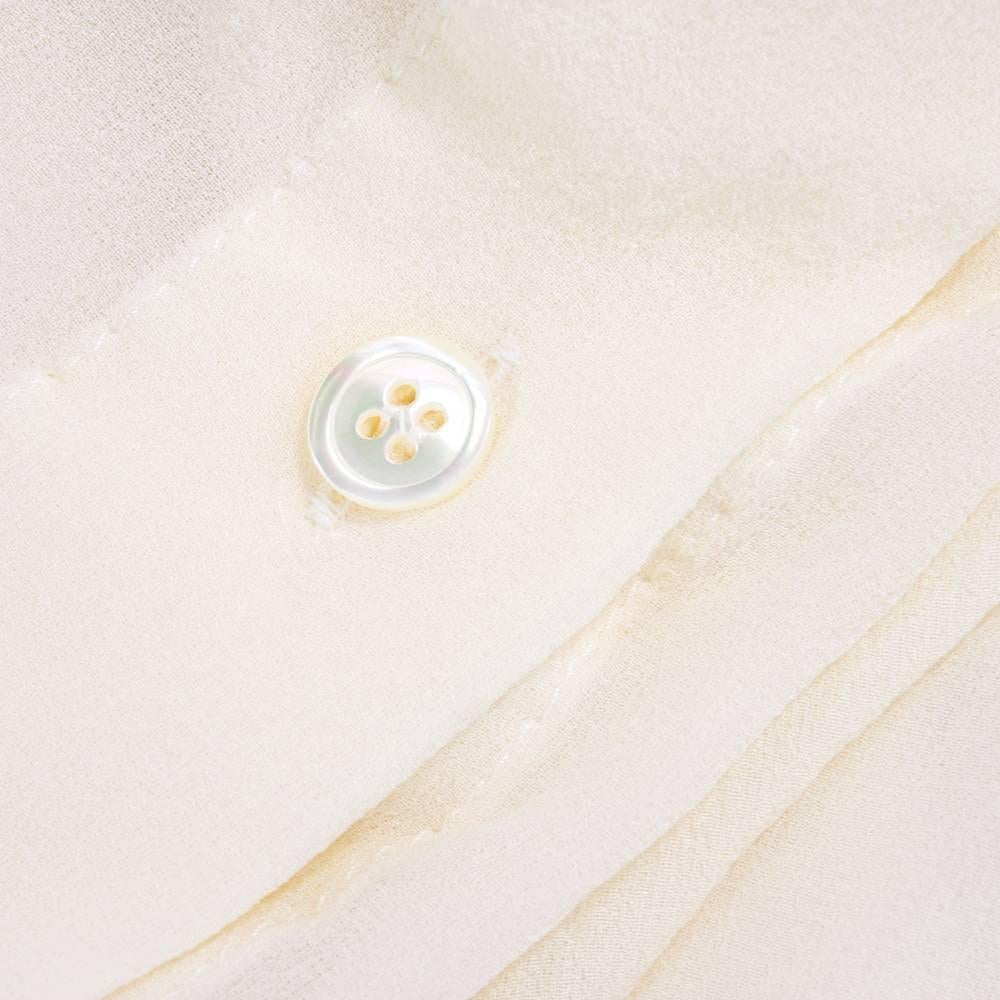 Women's 90s Ann Demeulemeester White Silk Chiffon Adjustable Dress For Sale