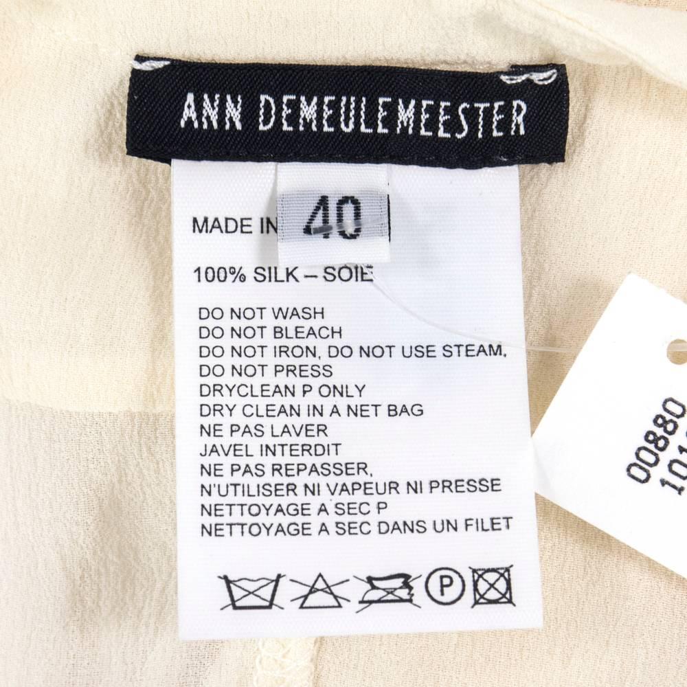 90s Ann Demeulemeester White Silk Chiffon Adjustable Dress For Sale 1