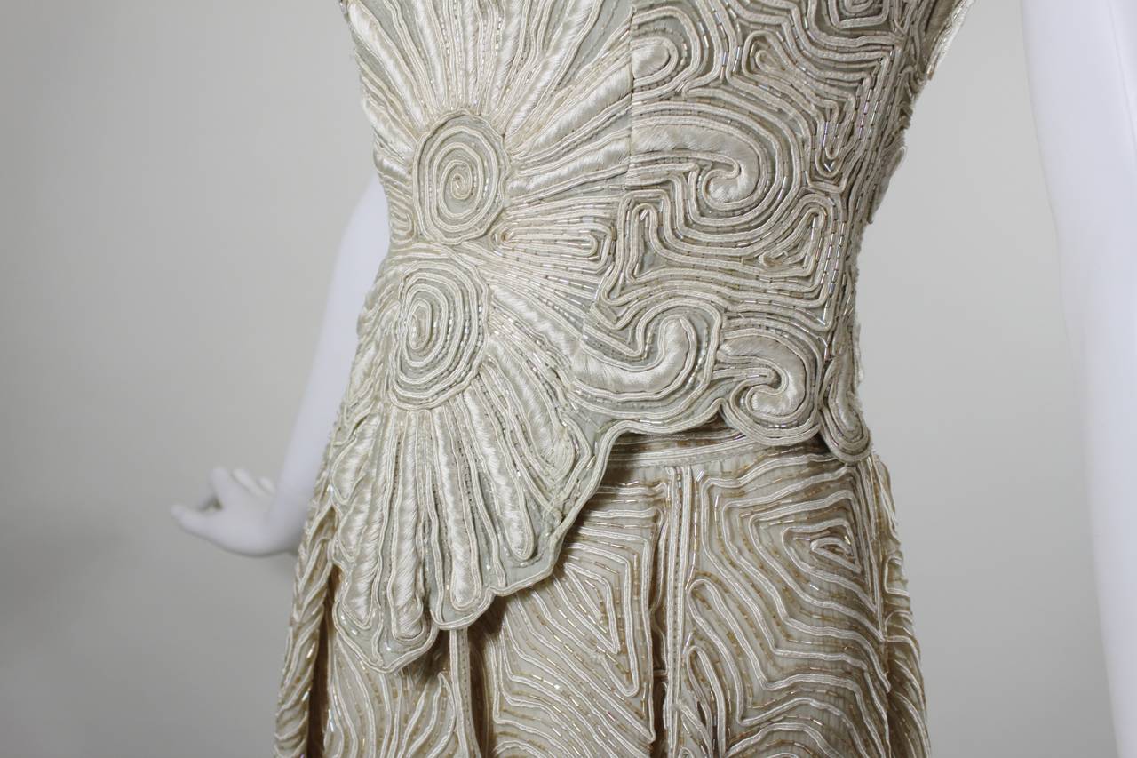 1980s Eavis & Brown Beaded and Embroidered Ensemble 3