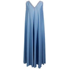 Vintage Pedro Rodriguez 1960s Gown with Crystal Detail and Cape