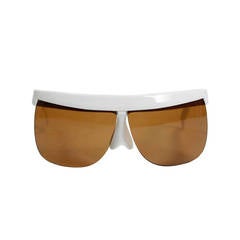 1960s Courreges White Sunglasses