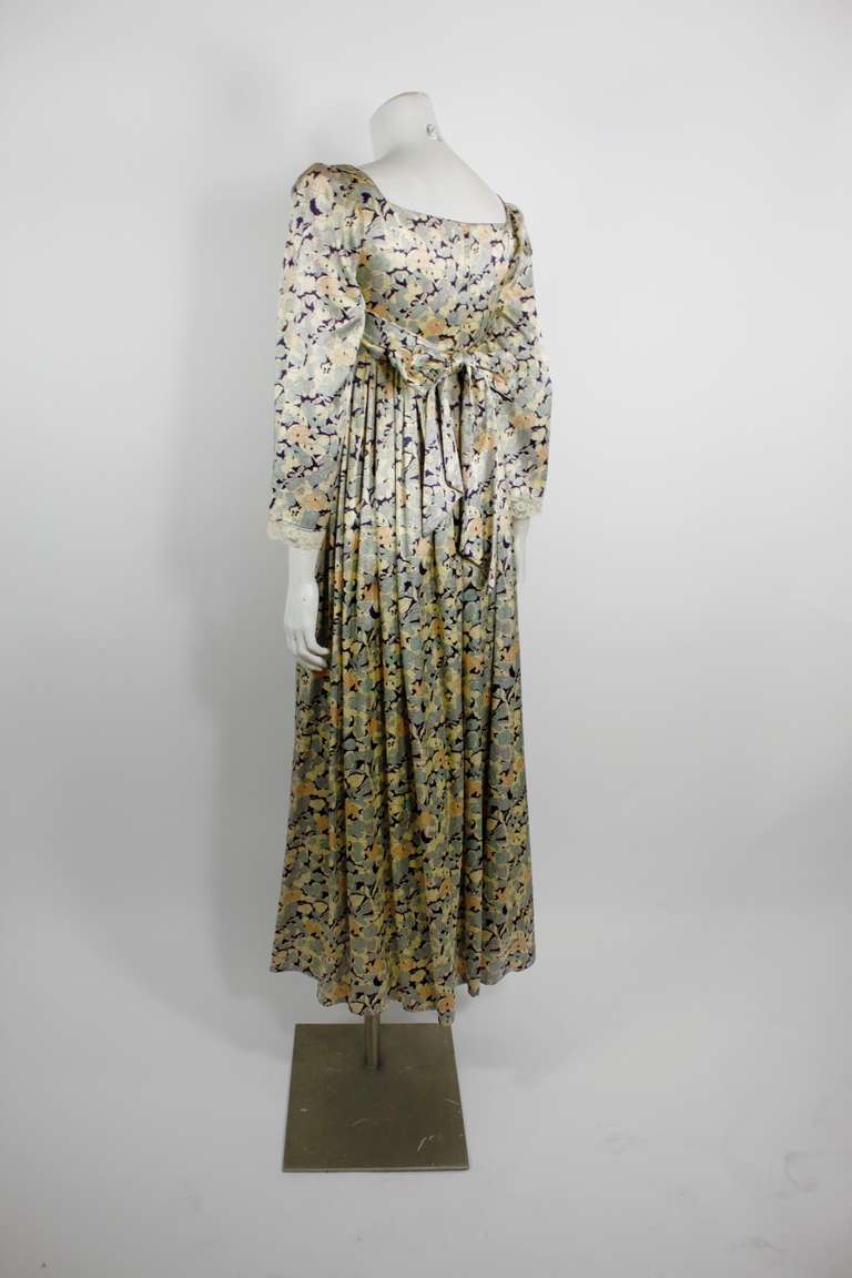 BIBA Floral Peasant Dress with Bell Sleeves 2
