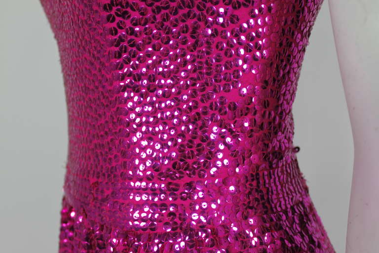 Norell Attribution Pink Mermaid Gown 1