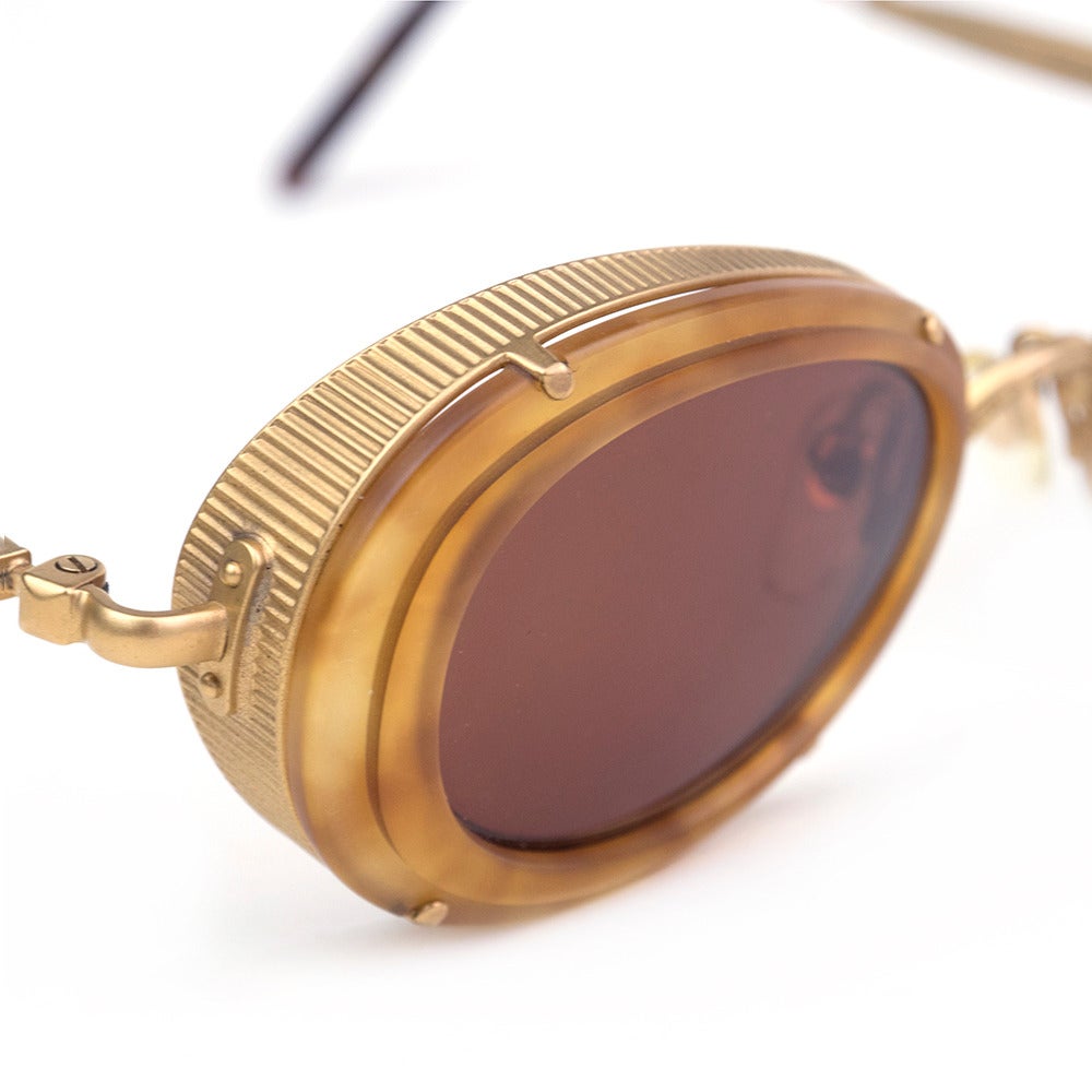 1980s Matsuda Amber Sunglasses In Excellent Condition In Los Angeles, CA