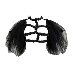 Comme des Garçons Tulle and Ribbon Cage Blouse