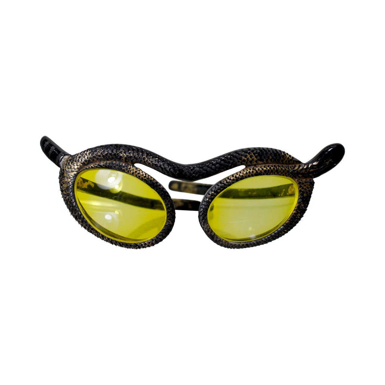 1950s Paulette Guinet Attribution Snake Sunglasses For Sale