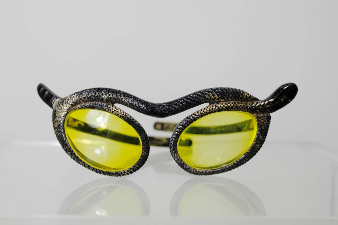 snake with sunglasses