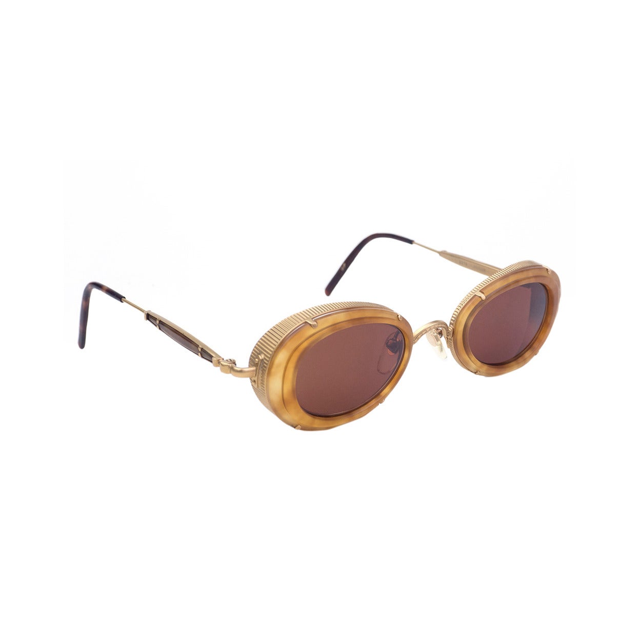 1980s Matsuda Amber Sunglasses