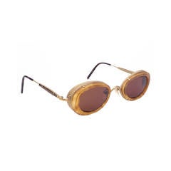 1980s Matsuda Amber Sunglasses